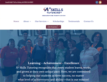 Tablet Screenshot of aplusskillstutoring.com